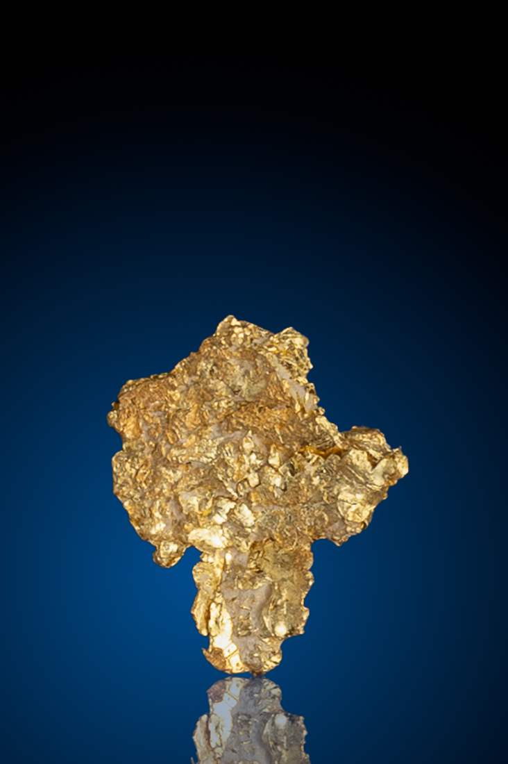 (image for) Unique Leaf Gold from Fire Creek Mine, NV – 0.32 grams